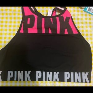 Pink VS sports bra size large